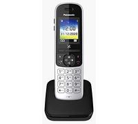 Panasonic KX-TGH710 - Teléfono inalámbrico individual, pantalla a color, manos libres, botón regulador de volumen, resistente a los golpes, modo no molesto, modo ecológico Plus, diseño minimalista elegante
