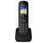 Panasonic KX-TGH710 - Teléfono inalámbrico individual, pantalla a color, manos libres, botón regulador de volumen, resistente a los golpes, modo no molesto, modo ecológico Plus, diseño minimalista