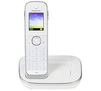 Panasonic KX-TGJ310 - Teléfono (Teléfono DECT, Altavoz, 250 entradas, Identificador de Llamadas, Blanco) [versión importada]