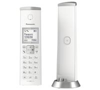 Panasonic KX-TGK222 Designer - Teléfono inalámbrico, con contestador, Bloqueador de Llamadas y Modo no Molestar, Color Blanco