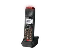 Panasonic Teléfono inalámbrico KX-TGMA45, auricular adicional, conversación lenta, negro metálico