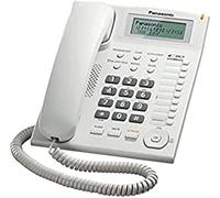 Panasonic KX-TS880 - Teléfono (Color Blanco, LCD, 172 x 220 x 93 mm, Escritorio, Giratorio, DUT, Eng, ESP, GRE, ITA, por) (Versión Importada)