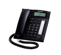 Panasonic KX-TS880 - Teléfono de Escritorio con Cable, Manos Libres, Marcación Rápida y Identificador de Llamadas - Color Negro, KX-TS880EXB