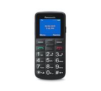 Panasonic KX-TU110EXB 2G, Teléfono Móvil Para Mayores, con Botón SOS, Llamada Prioritaria, Teléfono con Botones Grandes, Bluetooth, Linterna, Cámara, Negro