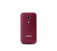 Panasonic KX-TU400EXR - Teléfono Móvil Para Personas Mayores (Botón SOS, Pantalla color TFT 2.4", 450HRS en Reposo, 4HRS de Conversación, Linterna, Cámara, Bluetooth), color Burdeos