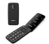 Panasonic KX-TU410 Teléfono Móvil 4G con Tapa 2,4 Pulgadas, Botón SOS, Bluetooth 5.0, HAC, Manos Libres, IP44, Negro