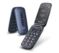 Panasonic KX-TU550EXC 4G Essentials Clamshell Teléfono Móvil para Personas Mayores, Cámara De 1.2 MP, con Pantalla Grande de 2.8", 290 Horas De Tiempo En Espera, Azul
