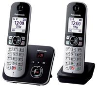 Panasonic KX-TG6862JTB teléfono Teléfono DECT Identificador de llamadas Negro, Plata