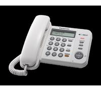 Panasonic KXTS580EX1W Teléfono A Filo LCD Analógico Identif.chiamate Blanco