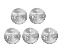 PANASONIC - Lote de 5 pilas de botón Cell Power CR2025 litio (3 V)