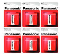 PANASONIC - Lote de 6 ampollas de 1 pila Red Special Power 3R12/Flat Zinc-Carbon (4,5 V)