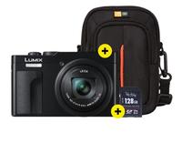 Panasonic Lumix DC-TZ99 Negra | ✅Funda Case Logic DCB-313 gratis & tarjeta de memoria de 128GB