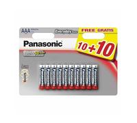 Panasonic Multipack 10+10 Pilas Alcalinas AAA LR03 Everyday Power