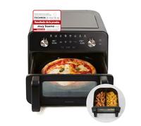 Panasonic NF-BC1000KXE Freidora De Aire Doble, con Ventana De Visualización, Cesta XL 9.6L Flexible 2 zonas, Divisor Extraíble, 30°-230°C, Vapor Suave, 8 Preajustes, Pizza 30cm, Limpieza Fácil, Negra