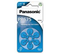 Panasonic P675 PR44 - Pilas para audífonos (30 unidades, 5 x 6), color azul
