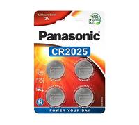 Panasonic - Pila de botón de Litio CR2025 4 Unidades