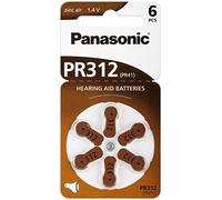 Panasonic - Pilas de botón para audífonos (Zinc-Aire, 1,4 V, 180 mAh, 6 Unidades)