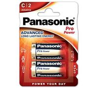 Pilhas alcalinas 1.5V LR14 / C - [2 unid.] - Panasonic Pro Power