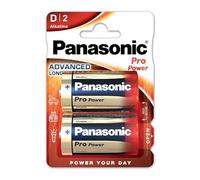 Pilas alcalinas PANASONIC LR20 en blister de 2 unidades