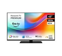 Panasonic Premium TV-43W85BEZC, Serie W85B, 43 Pulgadas, Smart TV 4K Ultra HD QLED, 120 Hz, Fire TV, Dolby Vision y Atmos, Modo Juego Extremo, Compatible con Alexa, Apple, Bluetooth, Negro