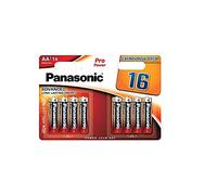 Panasonic Pro Power - Pilas alcalinas AA Mignon (16 Unidades, energía de Larga duración, para Dispositivos de Consumo Medio a Alto), alcalinas