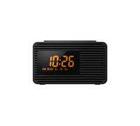 Panasonic RC-800EG-K Reloj Despertador Digital con Radio (Botón de Repetición, Radio FM, Reloj, Temporizador de Apagado, Botón de Radios Favoritas, 1W, Sintonizador Automático) Negro