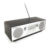 Panasonic RF-D100BT Radio Digital Dab, FM, Estilo Vintage, Despertador, Bluetooth, AUX, con Cable y a Pilas, Bass Reflex, Ideal para Interiores y Exteriores