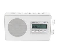 Panasonic RF-D10EG-W Radio Vintage, Gran Pantalla LCD retroiluminada, FM, Dab/Dab+, RDS, Blanco