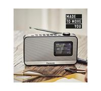 Panasonic RF-D15 Portátil Digital Negro, Plata