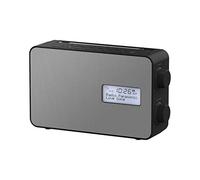 Panasonic RF-D30BTEG-K Dab+ FM Radio, Bluetooth, IPX4, Temporizador De Cocina, Carga De Smartphone por USB, Carga por Batería y por Red Eléctrica, Color Negro