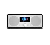 Panasonic RF-D40EGK-K Radio de Internet y Dab+/FM con Bluetooth, 6 W, Altavoces de 7,5 cm, LCD a Color TFT de 2,4", Alarma y Temporizador de Apagado, Mando a Distancia, USB, Wi-Fi, Negro