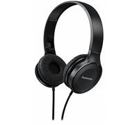 Panasonic RP-HF100ME-K Auriculares Estéreo con Cable, On Ear, Sonido Potente y Equilibrado, Compactos, Ligeros y Plegables, con Micrófono, Negro