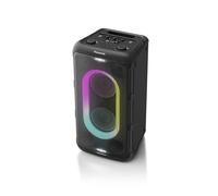 Panasonic SC-BMAX10E-K Altavoz Portátil para Fiestas con Bluetooth, Luces Integradas, 150 W, USB, Entrada Óptica para TV, Entradas de Guitarra y Micrófono para Karaoke, Negro