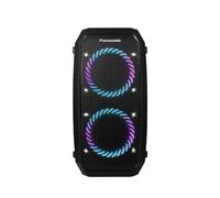 Panasonic SC-BMAX30 Altavoz Portátil para Fiestas con Bluetooth, Luces Integradas, Entrada Bass Reflex, 320 W, 14h de autonomía, USB, IPX4, Entradas para Guitarra y Micrófono para Karaoke, Negro
