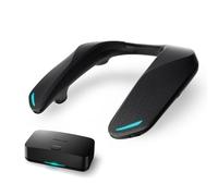 Panasonic SC-GNW10 SoundSlayer Altavoz de Cuello Inalámbrico para Juegos con Micrófono con Cancelación De Ruido IA, 2.4 GHz, Sistema de 4 Altavoces, LED, USB-C, PC/PS4/PS5/Switch, Negro