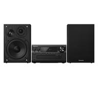 Panasonic SC-PM702EB-K Premium - Microestéreo (Bluetooth, Airplay, Dab+, CD, FM, Plateado)