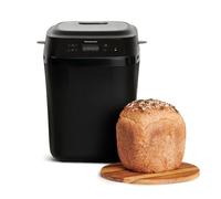 Panasonic SD-PN100KXE Mini Panificadora Automática, Compacta, Negro | 18 Programas Automáticos, 4 Sin Gluten, Temporizador Digital, Pan Pequeño 200/400g, Diseño Compacto para Hogares Pequeños