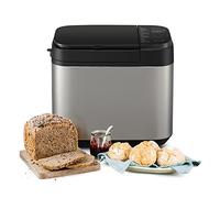 Panasonic SD-YR2550SXC - Máquina para hacer pan con diseño horizontal y dispensador de levadura, color plateado