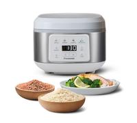 Panasonic SR-DA152WXE Olla Arrocera Automática con Vaporera, 1,5 litros, 8 tazas, Fuzzy Logic, Indicador De Cantidad De Agua, Sin BPA, Mantiene Caliente, Inicio Diferido, Blanco