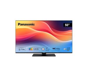 Panasonic TB-50W61AEZ, Serie W61, Smart TV LED 4K Ultra HD de 50 Pulgadas, 2025, TiVo, Dolby Vision y Atmos, Modo Juego Plus, Alexa y Control por Voz de Google, Negro