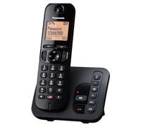 Panasonic Teléfono inalámbrico Digital KX-TGC260: contestador automático de 18 Minutos, botón de Bloqueo de Llamadas dedicado, Pantalla de Matriz de Puntos fácil de Leer y Altavoz Manos Libres