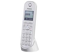 Panasonic Teléfono IP DECT KX-TGQ200GW (inalámbrico, compatible con Cat-iq 2.0, modo manos libres, bloqueo de llamadas, Eco-Plus, teléfono digital) blanco