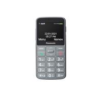 Panasonic Teléfono Móvil de Fácil Uso KX-TU160EXG - Botón SOS, Teclas Grandes retroiluminadas, Compatibilidad Audífonos, Larga Duración, Bluetooth (Gris)