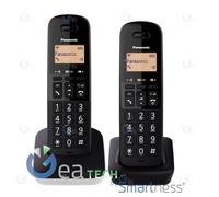 Panasonic Teléfono sin Cable Doble KX-TGB612JTW + Rubrica 50 Números Blanco