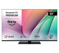 Panasonic Premium TV-50W80AEZC, Serie W80 50 Pulgadas 4K Ultra HD QLED Smart TV, Fire TV, Dolby Vision y Atmos, Modo De Juego Extremo, Control por Voz de Alexa, Airplay, Negro