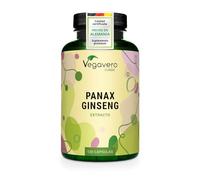 PANAX GINSENG Rojo Coreano| 4800 mg | 20% de ginsenósidos | 120 Cápsulas | NOOTROPICO Memoria y Concentración | Vegano & Sin Aditivos | Vegavero®