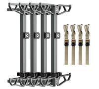 Panbofoda Bastones de escalada, escalones de aluminio antideslizantes para caza, equipo de caza ligero, accesorios de caza para soportes de árboles, juego de 4, escalones plegables para soporte de