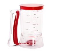 Pancake Batter Dispenser - Dispensador de batalla de waffle, herramienta dispensadora de pilas de mano, 900 ml, dispensador de vertido a prueba de fugas, separador de panqueques con etiqueta de