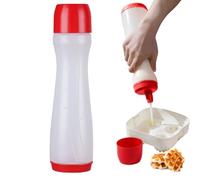 Pancake Batter Dispenser - Squeeze Bottle Tool for Precise Pouring | Body with Measured Outlet Tip, Controlled Flow Design for Donut Waffle Crepe Breakfast Cooking