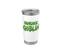 Pancake Goblin Mini Pan Verde Pastel Mezcla Receta Plancha Vaso térmico de acero inoxidable de doble pared
